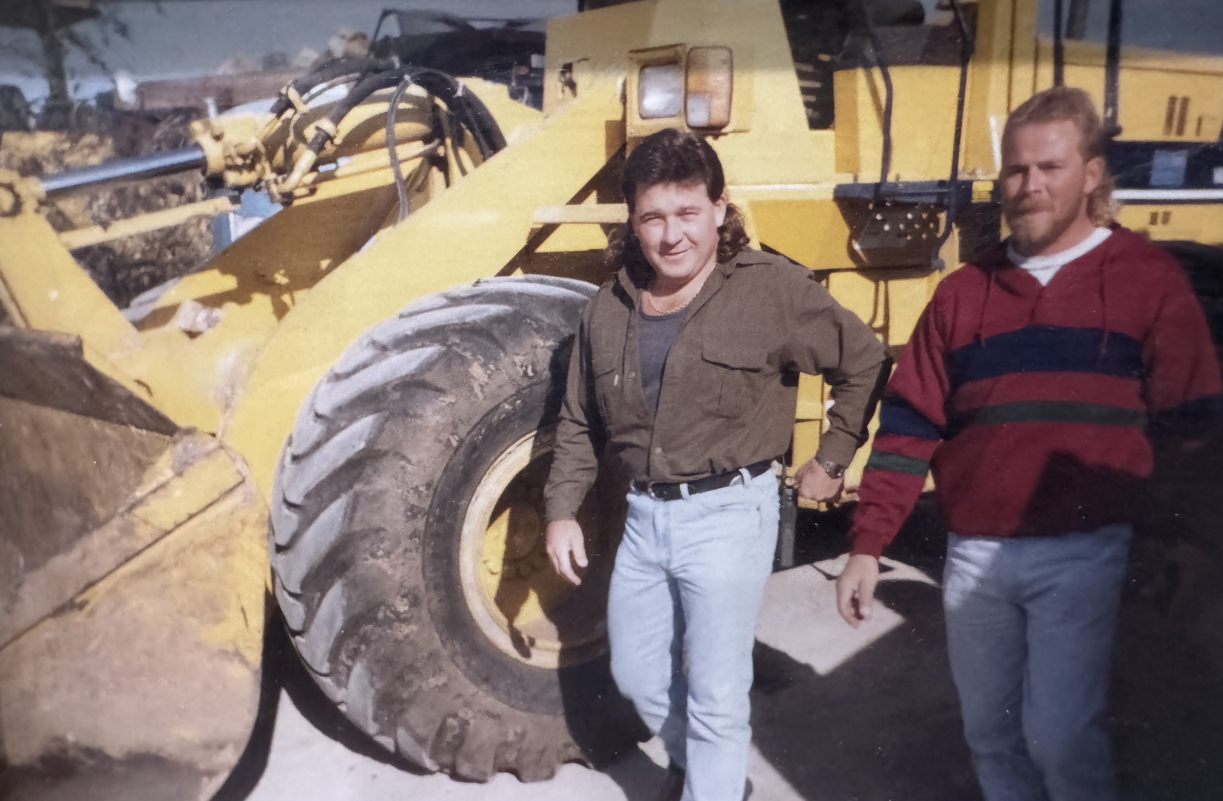Early CCE crew with equipment
